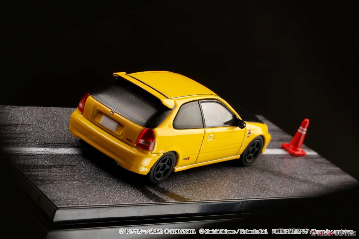 Honda Civic (EK9) Todojuku / Tomoyuki Tachi (w/Initial D Driver Figure, Diorama Set) (Diecast Car) Item picture8