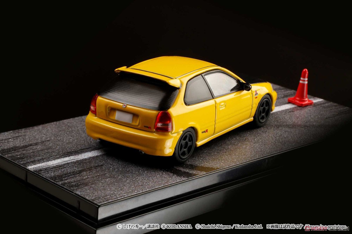 Honda Civic (EK9) Todojuku / Tomoyuki Tachi (w/Initial D Driver Figure, Diorama Set) (Diecast Car) Item picture9