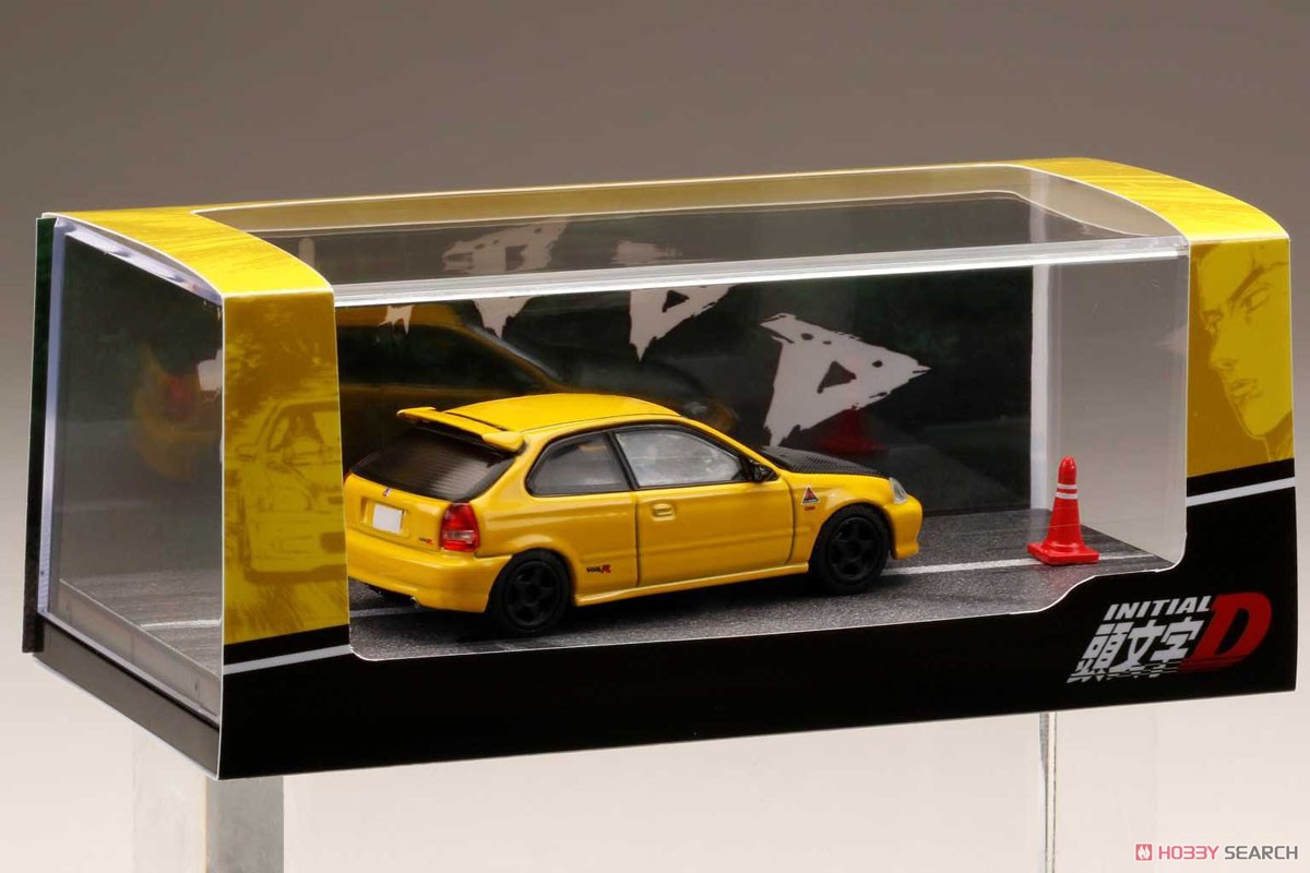 Honda Civic (EK9) Todojuku / Tomoyuki Tachi (w/Initial D Driver Figure, Diorama Set) (Diecast Car) Package5