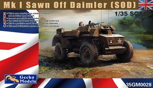 British Armoured Car Mk.l Sawn Off Daimler (SOD) (Plastic model)