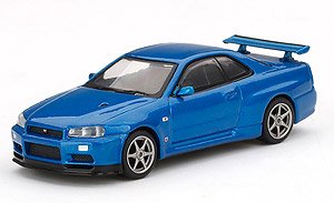 Nissan Skyline GT-R (R34) V-Spec II Bayside Blue (RHD) (Diecast Car)