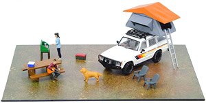 Toyota Land Cruiser FJ60 w/Auto Camp Diorama, Figure (Diecast Car)