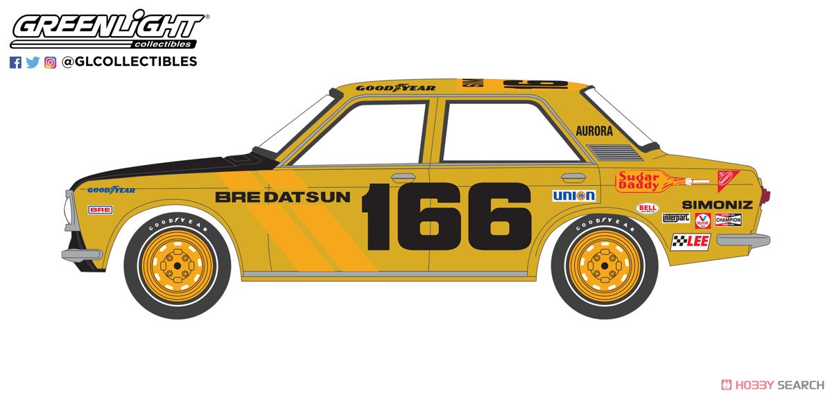 1973 Datsun 510 4-Door Sedan #166 BRE P.Brock and J.Morton `Sugar Daddy` Mexican 1000 Rally (ミニカー) その他の画像1