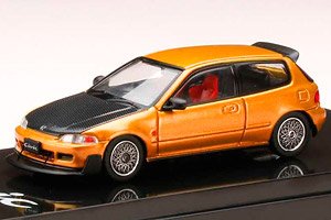 ホンダ シビック (EG6) JDM STYLE / メッシュホイール オレンジメタリック (ミニカー)