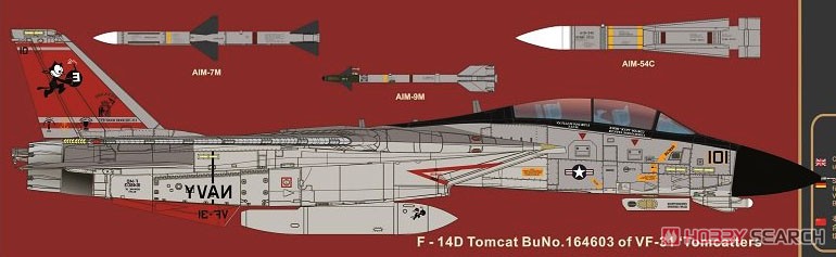 F-14D スーパートムキャット (リニューアル版) (プラモデル) 塗装2