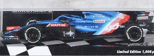 アルピーヌ F1 チーム A521 フェルナンド・アロンソ カタールGP 2021 (ミニカー)