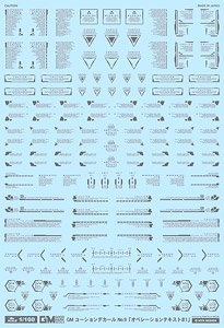 GM コーションデカール No.9 「オペレーションテキスト #1」 ダークグレー (素材)