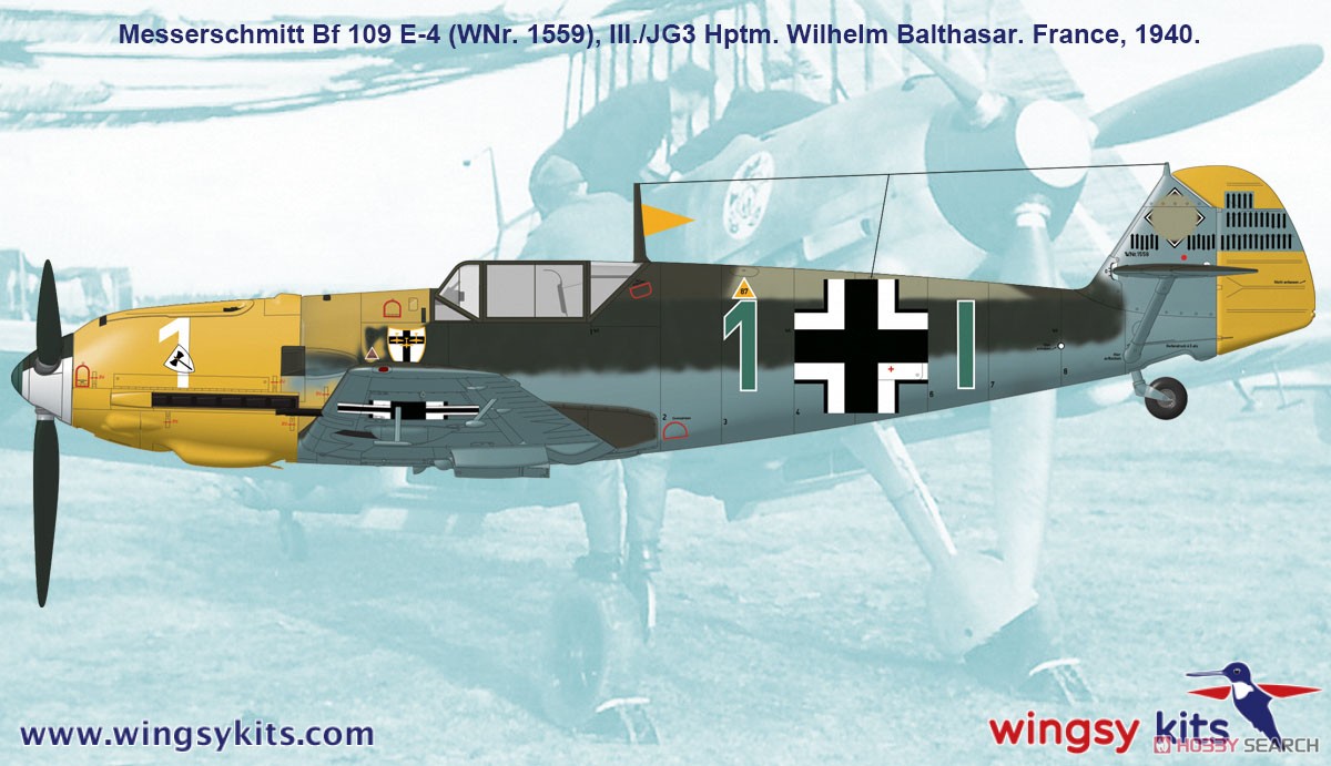 Bf109E-4 「エミール」 (プラモデル) 塗装3