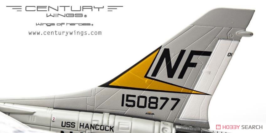F-8E アメリカ海軍 第53戦闘飛行隊「アイアン・エンジェルス」空母ハンコック搭載 ベトナム戦争時 67年 NF201/#150877(主翼フラップ・スラットダウン固定) (完成品飛行機) 商品画像4