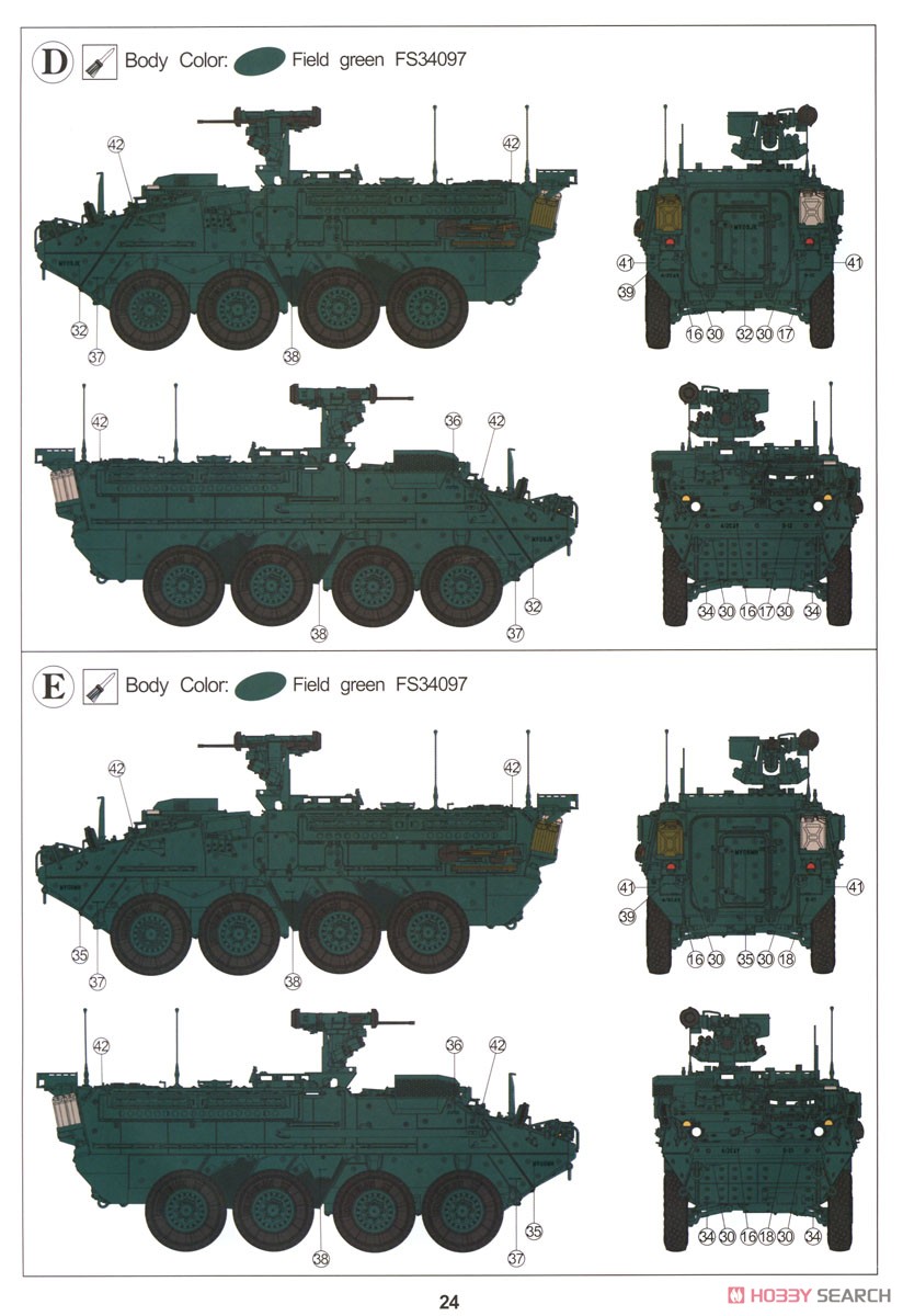 M1126 ストライカー CROWS-J遠隔操作式銃塔装備型 (プラモデル) 塗装4