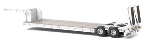 16輪 中低床重量物運搬用トレーラ 自動あゆみ付き ホワイト (ミニカー)