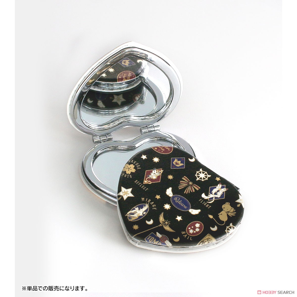 Cardcaptor Sakura: Clear Card Heart Shape Folding Mirror (Black) (Anime Toy) 商品画像4