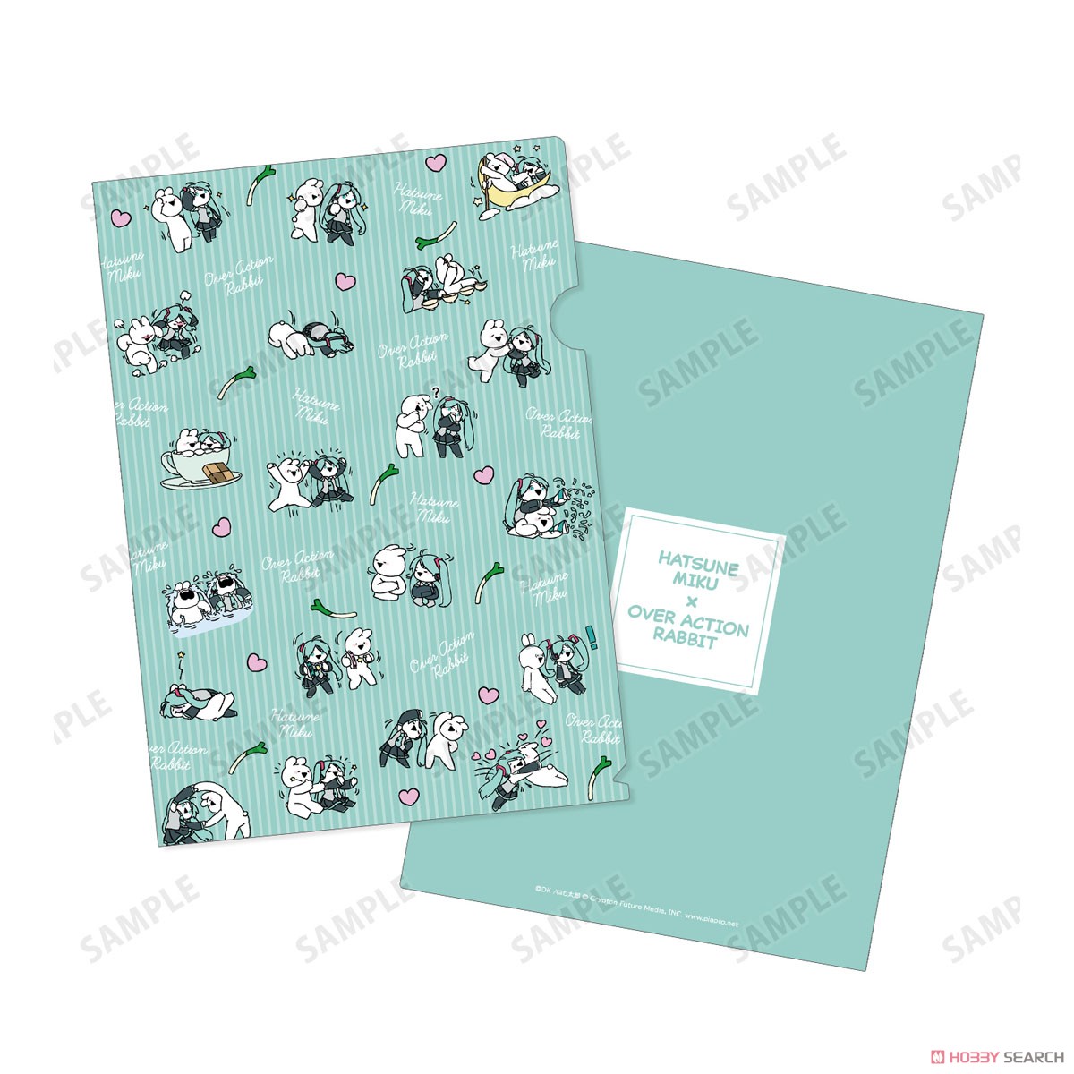 Hatsune Miku Miku World Collab Over Action Rabbit Clear File (Anime Toy) 商品画像4