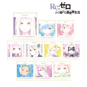 Re:Zero -Starting Life in Another World- Trading Ani-Art Aqua Label Mini Colored Paper (Set of 10) (Anime Toy)