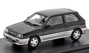 SUZUKI CULTUS 1300 GT-i (1987) ザクセンブラックメタリック/ツインクリスタルシルバーメタリック (ミニカー)