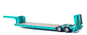 16輪 中低床重量物運搬用トレーラ 自動あゆみ付き ライトグリーン (ミニカー)