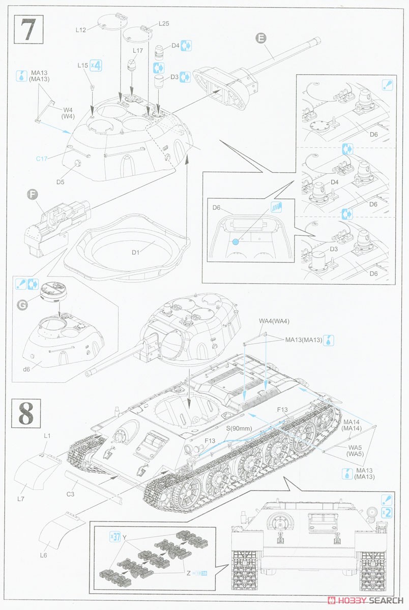WW.II Soviet Army T-34/76 Mod.1942 `Formochka` (Plastic model) Assembly guide4