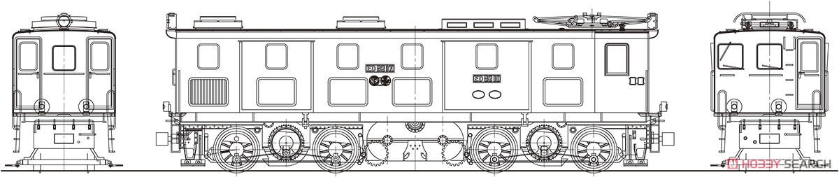 16番(HO) 鉄道省 ED42形 電気機関車 (標準型) 組立キット (組み立てキット) (鉄道模型) その他の画像1