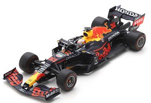 Red Bull Racing Honda RB16B No.33 Red Bull Racing Winner Abu Dhabi GP 2021 Max Verstappen World Champion Edition with No.1 Board and Pit Board / with Acrylic Cover (Diecast Car)