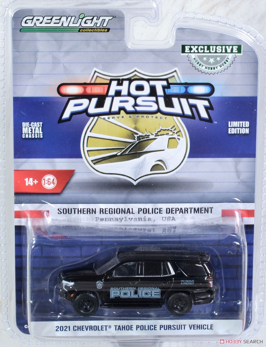 2021 Chevrolet Tahoe Police Pursuit Vehicle Southern Regional Police Department, Pennsylvania (ミニカー) パッケージ1