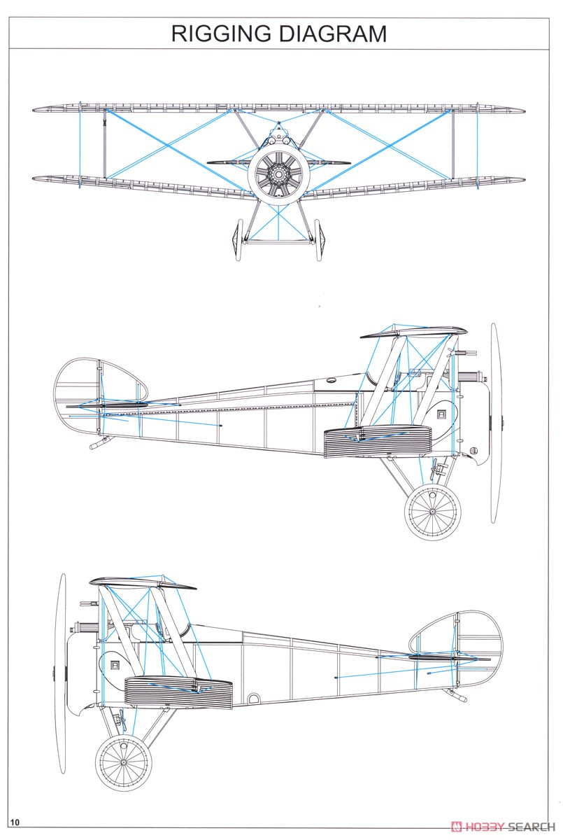 ソッピース F.1 キャメル (クレルジェエンジン) プロフィパック (プラモデル) 設計図8