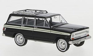 (HO) Jeep Wagoneer B Cherokee 1968 Black (Model Train)