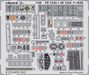 Photo-Etched Parts for F-104S (for Kinetic) (Plastic model)