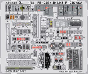 Photo-Etched Parts for F-104S ASA (for Kinetic) (Plastic model)