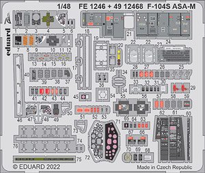 Photo-Etched Parts for F-104S ASA-M (for Kinetic) (Plastic model)