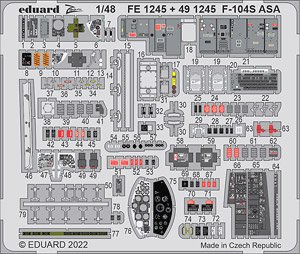 Zoom Etched Parts for F-104S ASA (for Kinetic) (Plastic model)