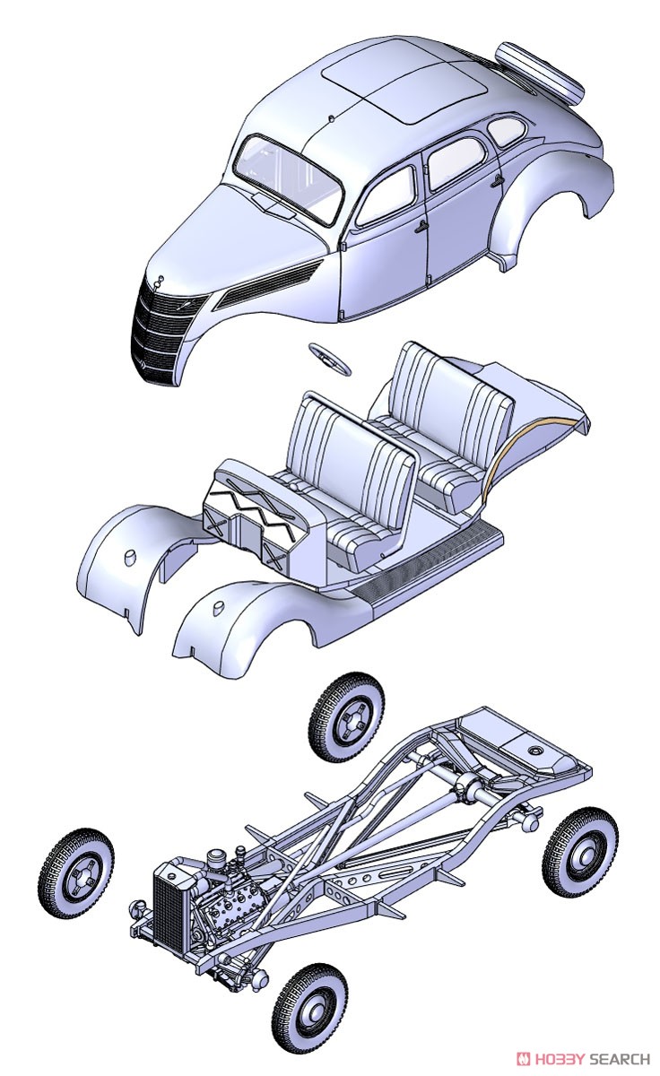 独・フォードV8-G81Aスペシャル乗用車1938 (プラモデル) その他の画像6