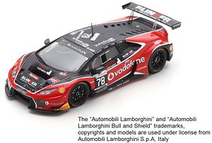 Lamborghini Huracan GT3 No.78 Barwell Motorsport 24H Spa 2017 (ミニカー)