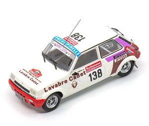 Renault 5 Alpine Gr2 No.138 1000 Pistes de Canjuers 1983 D.Auriol - J.Y.Tissiot (ミニカー)