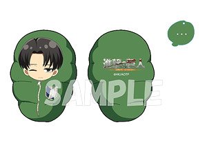 Attack on Titan Minobukuro Die-cut Cushion Key Ring Levi (Anime Toy)