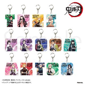 [Demon Slayer: Kimetsu no Yaiba] Trading Initial Acrylic Key Ring (Set of 14) (Anime Toy)