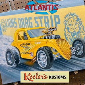 Keelers Kustoms Yellow Fever Dragster (Model Car)
