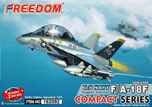 Compact Series:U.S.Navy F/A-18F Super Hornet VFA-103 Jolly Rogers (Plastic model)