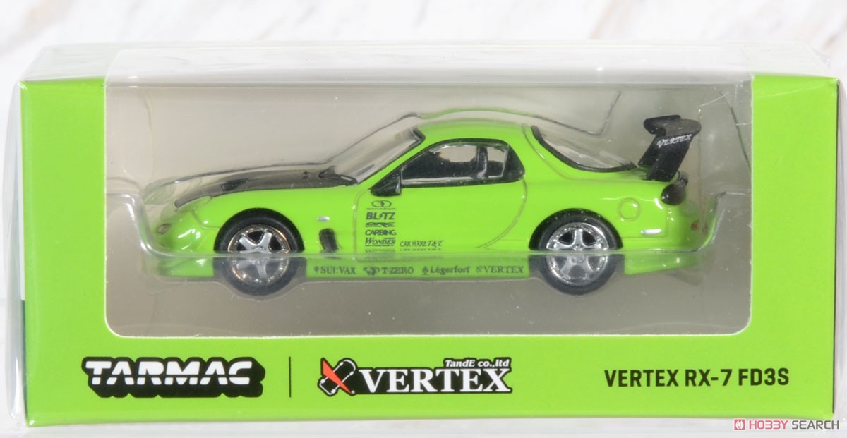 VERTEX RX-7 FD3S Light Green (ミニカー) パッケージ1