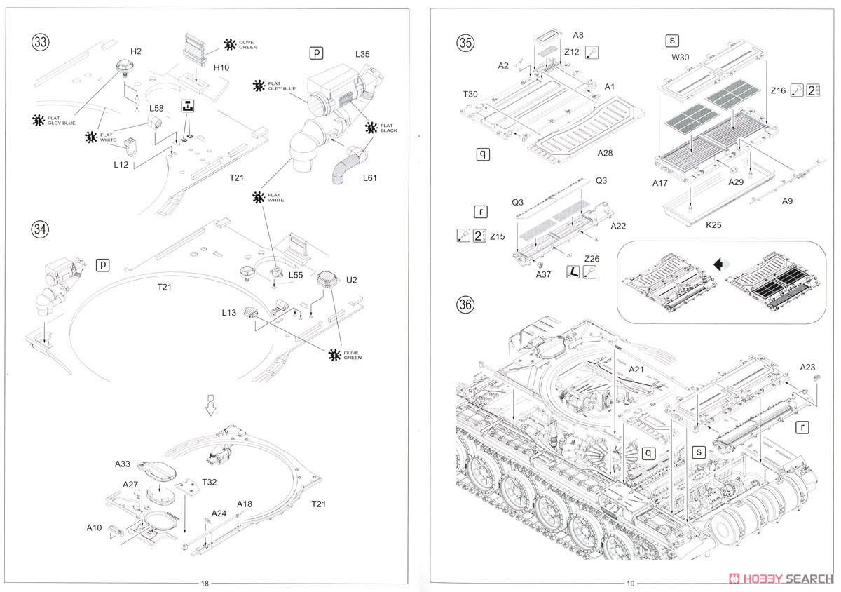 T-90A (Full Interior) (Plastic model) Assembly guide9