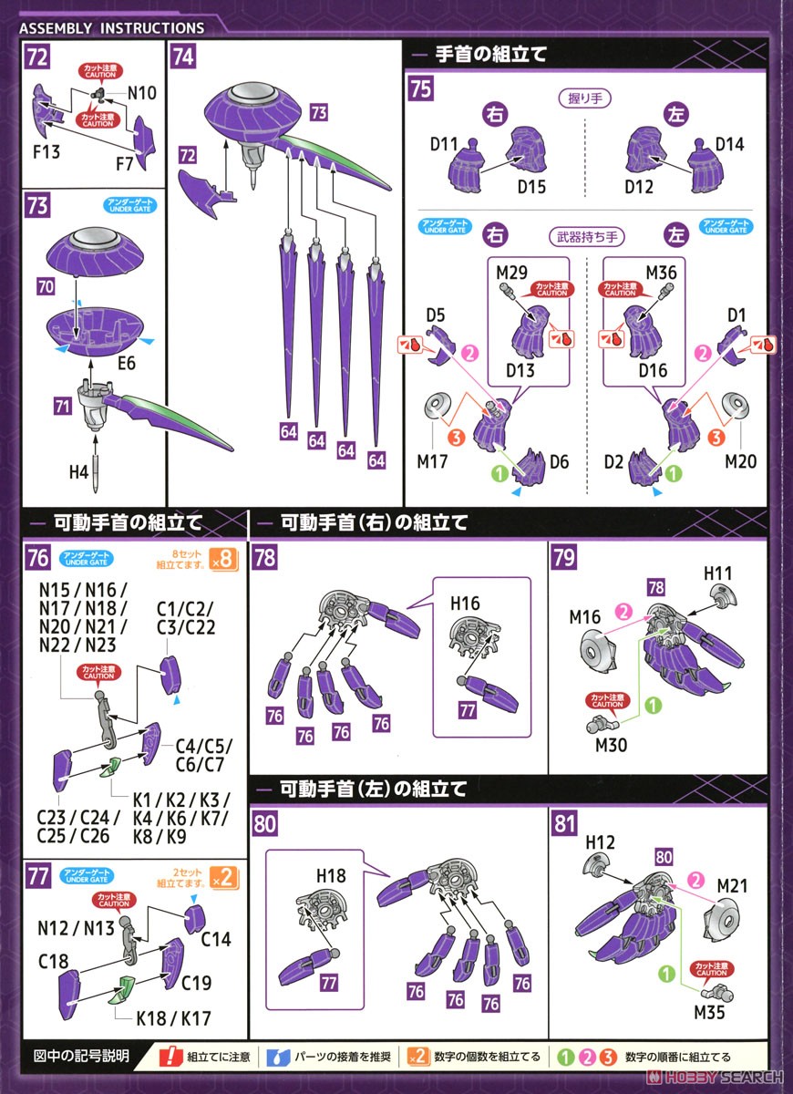 MODEROID Fafner Mark Nicht (Plastic model) Assembly guide7