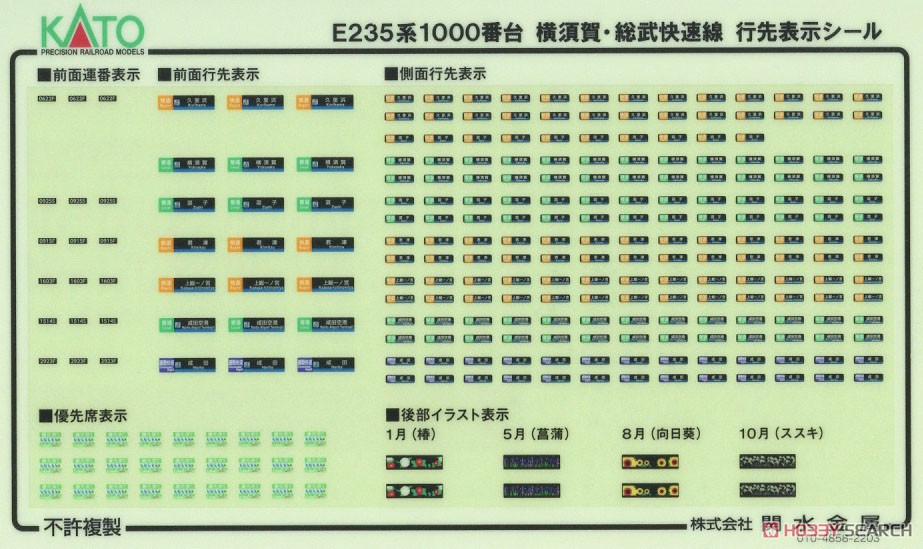 Series E235-1000 Yokosuka Line, Sobu Line Rapid Service Standard Four Car Set (Basic 4-Car Set) (Model Train) Contents1