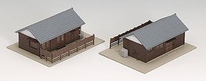Railroad Official Dwelling (2-House) (Model Train)