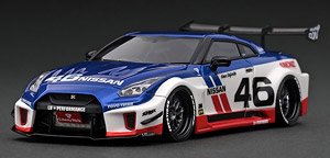 LB-Silhouette Works GT Nissan 35GT-RR White / Blue / Red (Diecast Car)