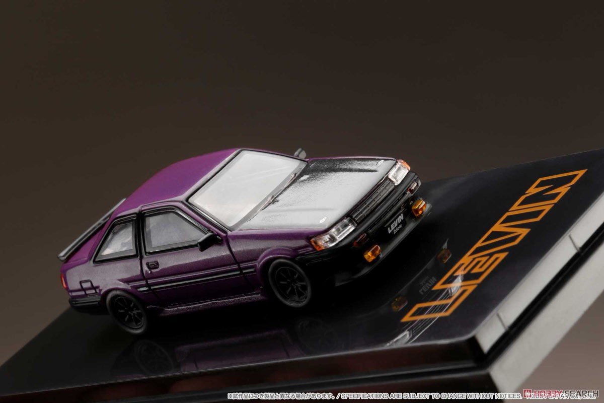 Toyota Corolla Levin 2door AE86 Carbon Bonnet Purple / Black (Customized Color) (Diecast Car) Item picture3