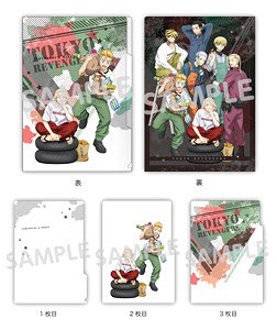 Tokyo Revengers Bike Maintenance 3 Pocket Clear File Takemichi & Mikey (Anime Toy)