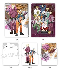 Tokyo Revengers Bike Maintenance 3 Pocket Clear File Draken & Mitsuya (Anime Toy)
