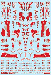 1/144 GM Decoration Decal No.2 `Graphic Armor #2` Red (Material)