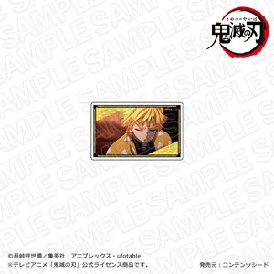 テレビアニメ「鬼滅の刃」 無限列車編 プレートバッジ 我妻善逸 (キャラクターグッズ)