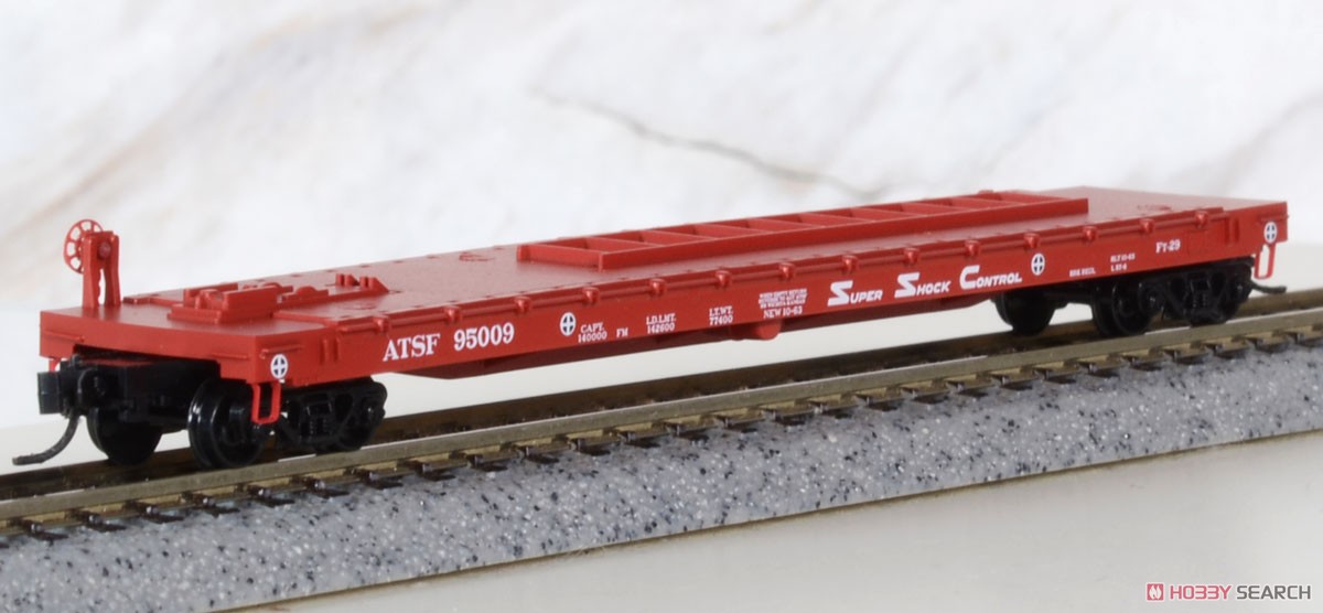 993 02 181 (N) Atchison Topeka & Santa Fe Two Pack with Fuselage #95002, 95009 (Airframe Transportation Flat Car ATSF) (2-Car Set) (Model Train) Item picture6