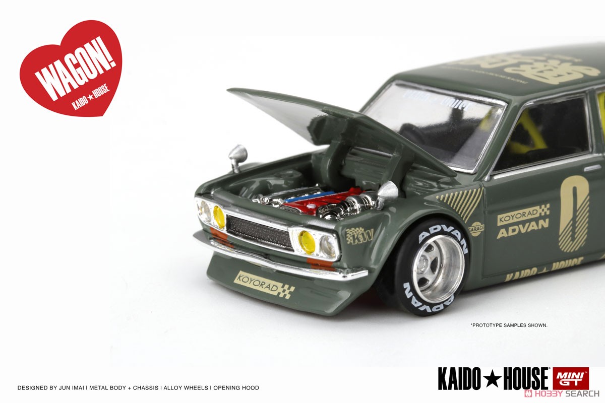 ダットサン KAIDO 510 ワゴン グリーン KAIDO HOUSE (右ハンドル) (ミニカー) その他の画像2